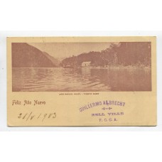 ARGENTINA ENTERO POSTAL GJ TAR-41-K TARJETA POSTAL CON ILUSTRACION USADO CIRCULADO A ALEMANIA
